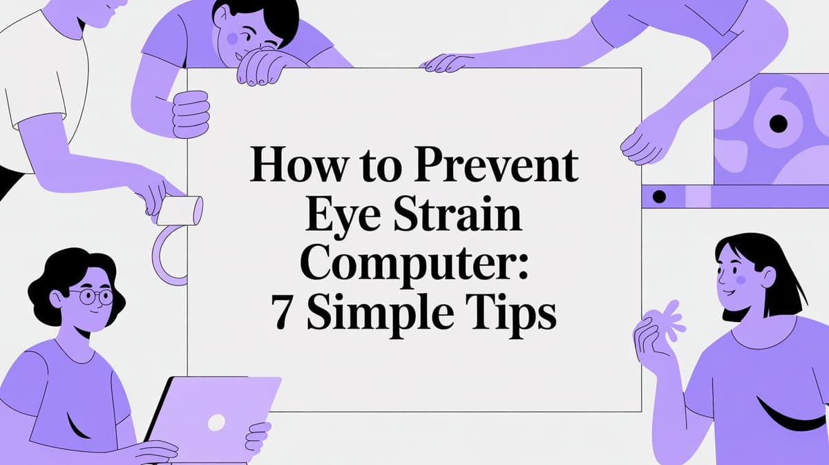 how to prevent eye strain computer: 7 simple tips