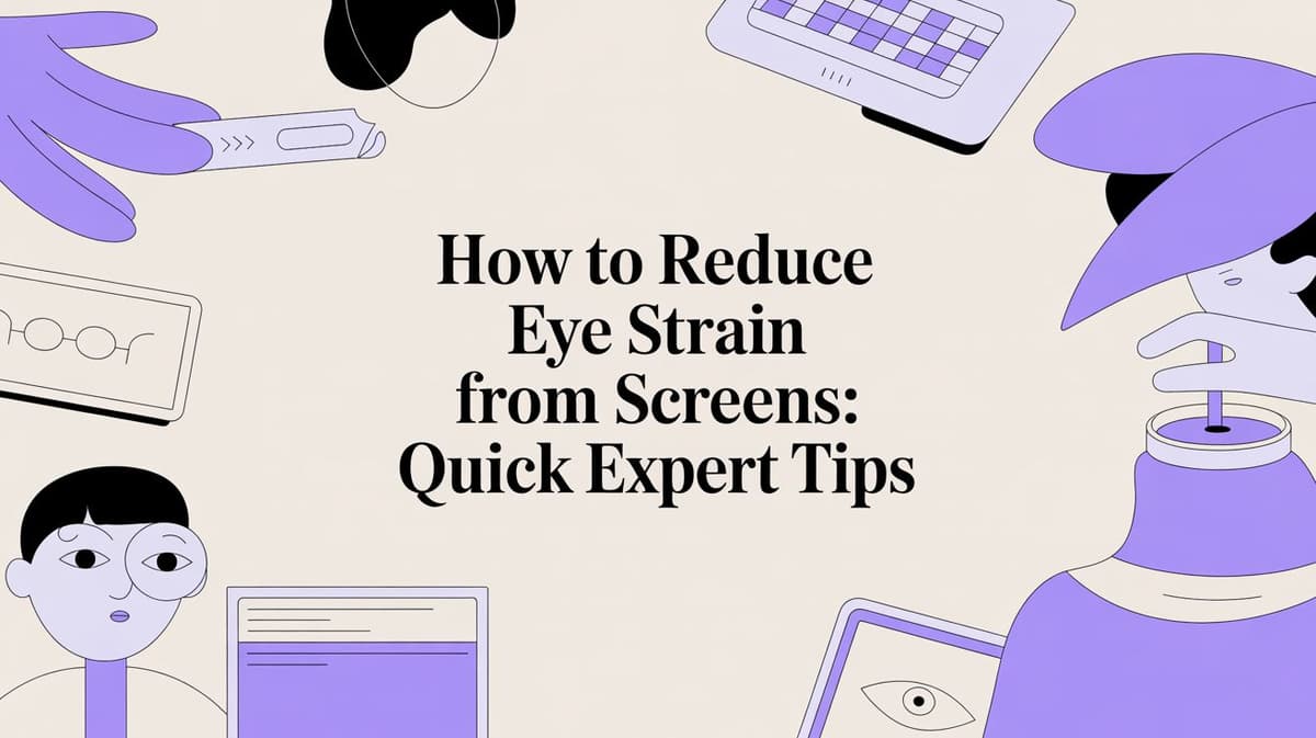 how to reduce eye strain from screens: Quick expert tips