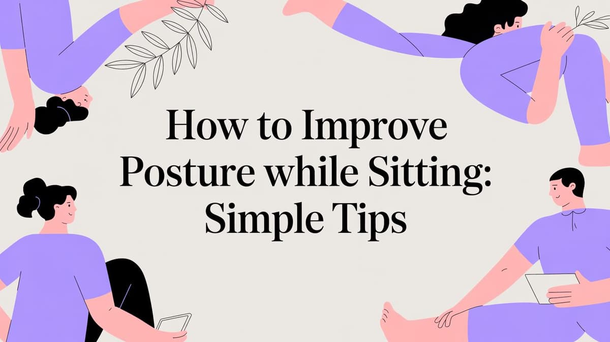 how to improve posture while sitting: simple tips