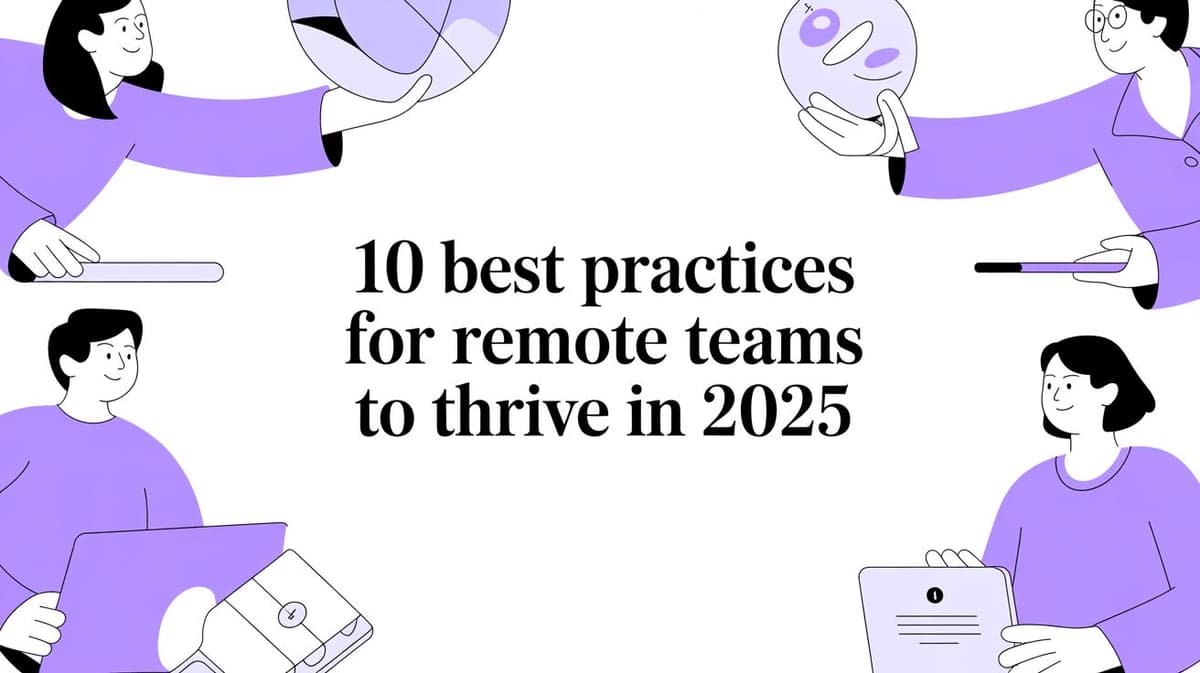10 Best Practices for Remote Teams to Thrive in 2025