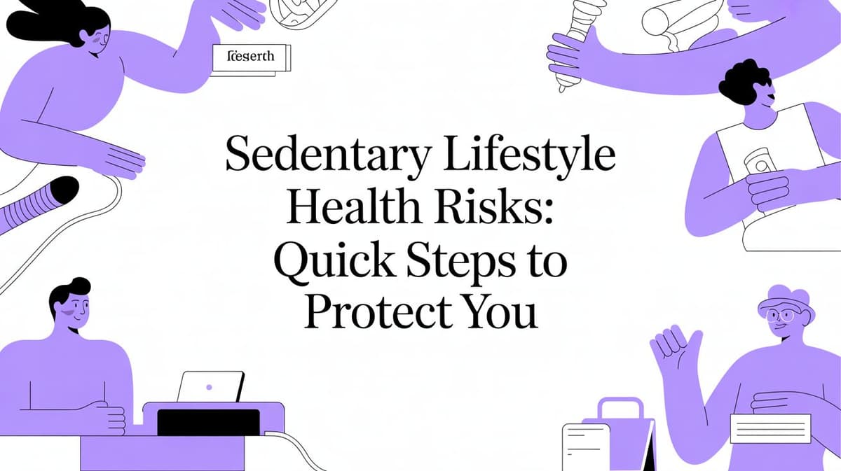 sedentary lifestyle health risks: quick steps to protect you