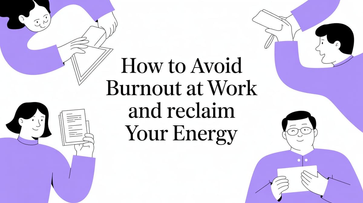 How to Avoid Burnout at Work and Reclaim Your Energy