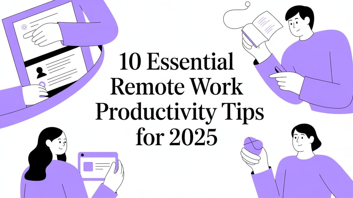10 Essential Remote Work Productivity Tips for 2025